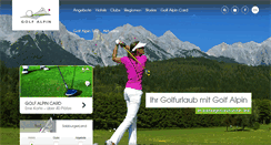 Desktop Screenshot of golf-alpin.at