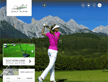Tablet Screenshot of golf-alpin.at