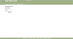 Desktop Screenshot of card.golf-alpin.at