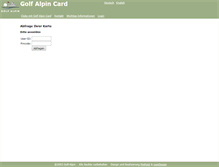 Tablet Screenshot of card.golf-alpin.at